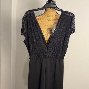 Fashion Nova Black Lace Jumpsuit